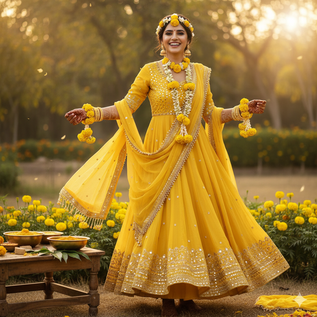 haldi dress